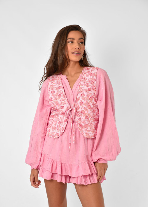 Sophie gilet lichtroze 