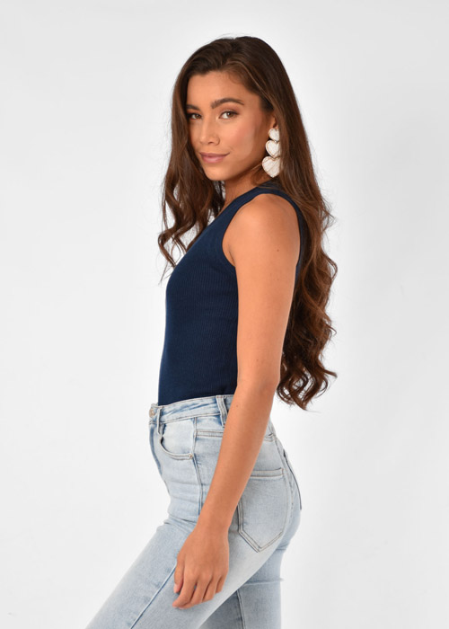 Fenne tanktop donkerblauw 