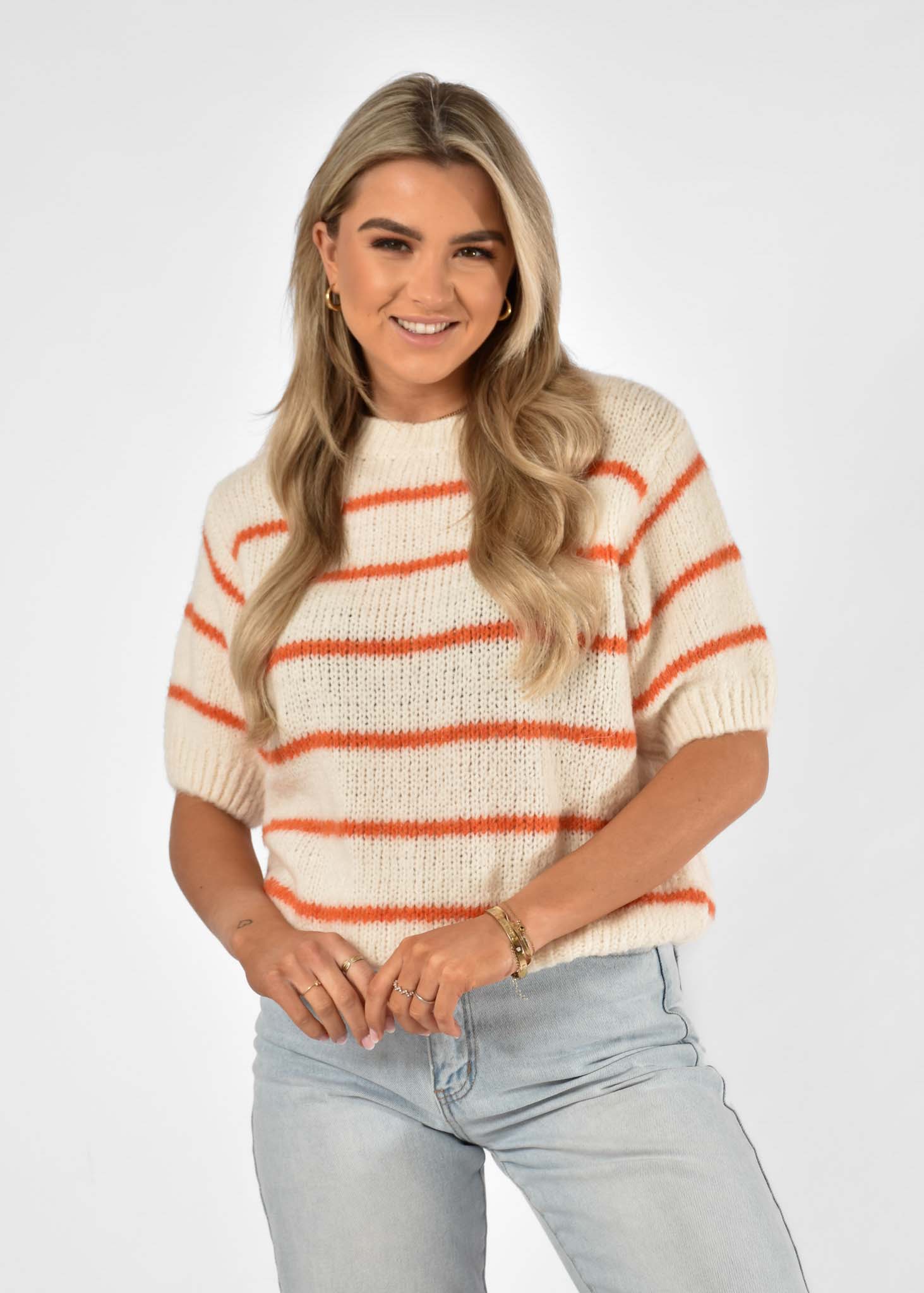 Rose trui oranje