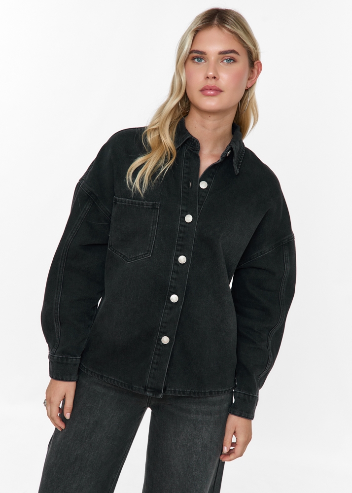 Boyfriend denim blouse