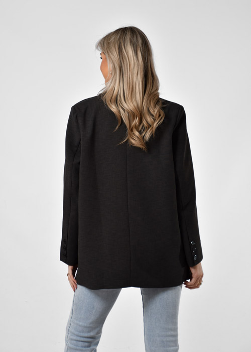 Saar blazer donkergrijs