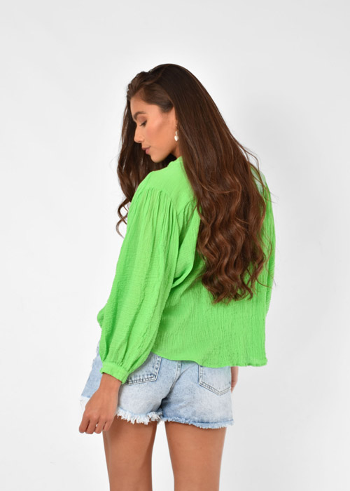 Feline blouse groen