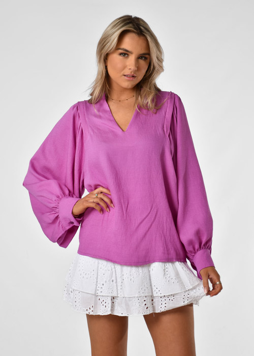 Megan blouse paars