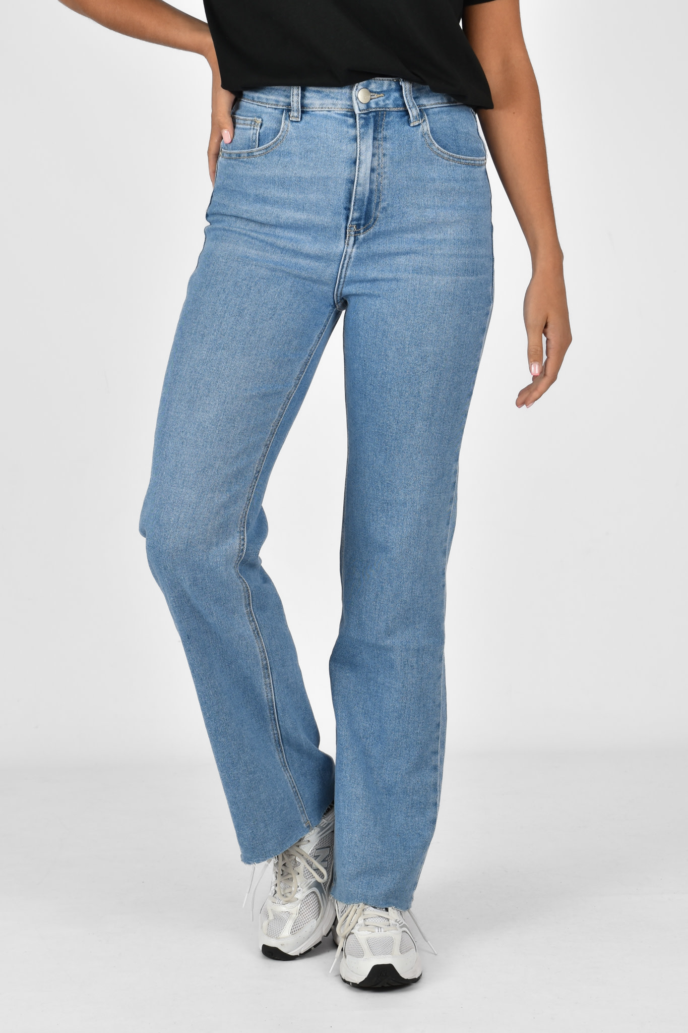 Bo wide leg jeans blauw