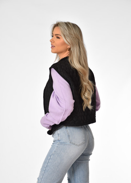 Loesje gilet zwart