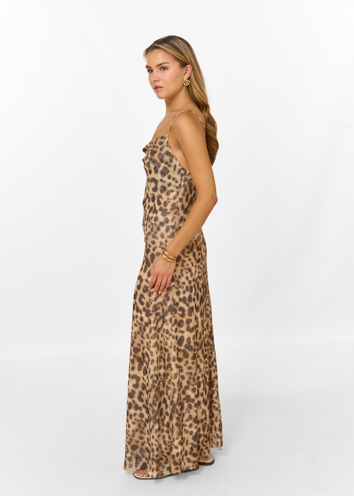 Madelinde jurk leopard