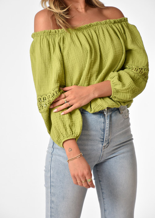 Lena top groen