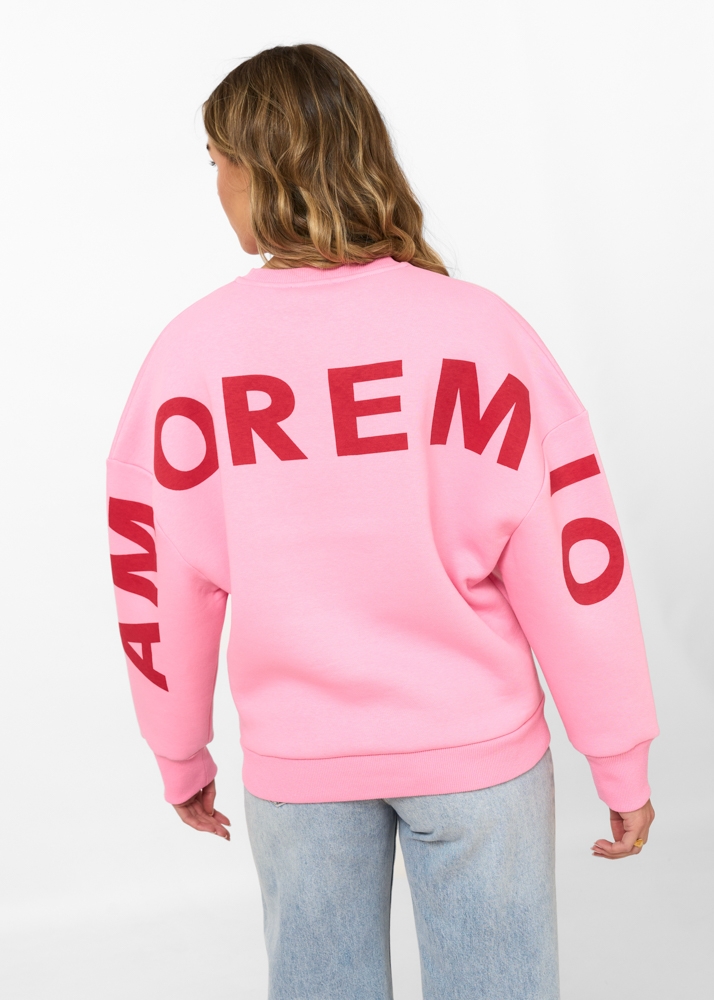 Amore mio backprint sweater