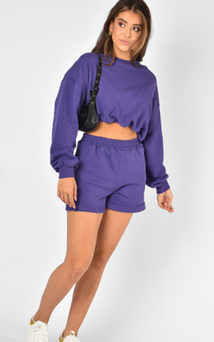 Yva short violet