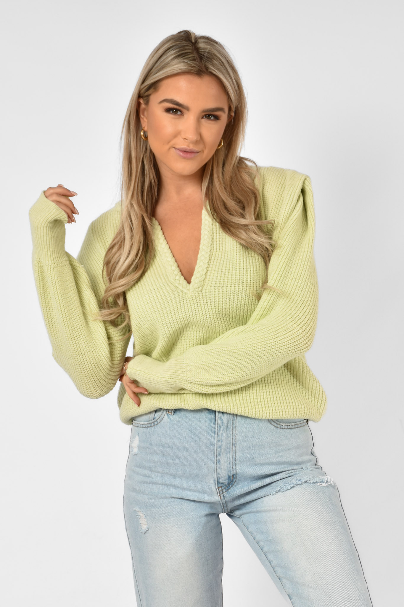 Rosie trui lime