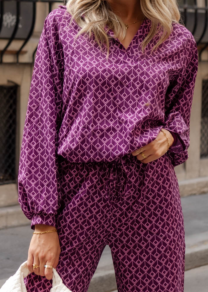 Abby blouse paars 