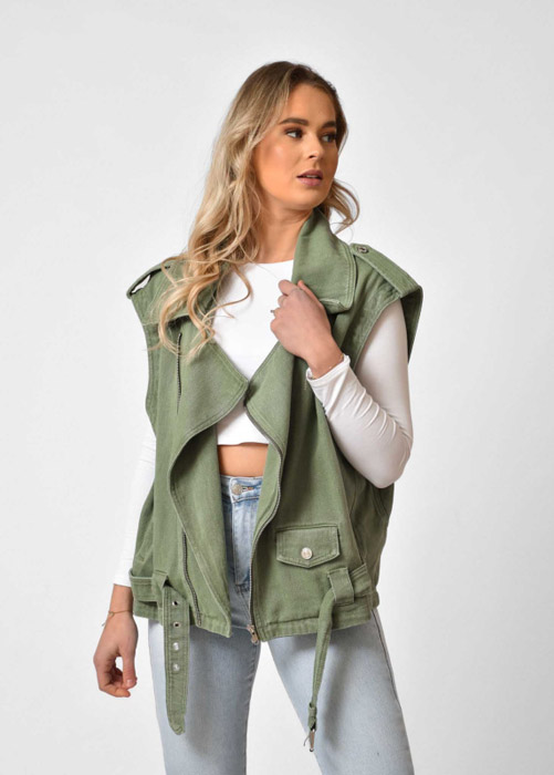 Nora gilet army
