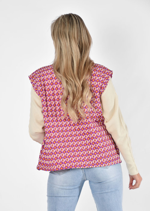 Marthe gilet paars