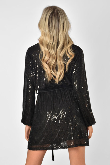 Bibi glitter jurk zwart