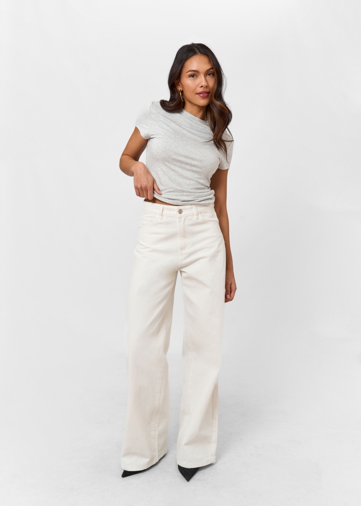 Wide leg classic jeans