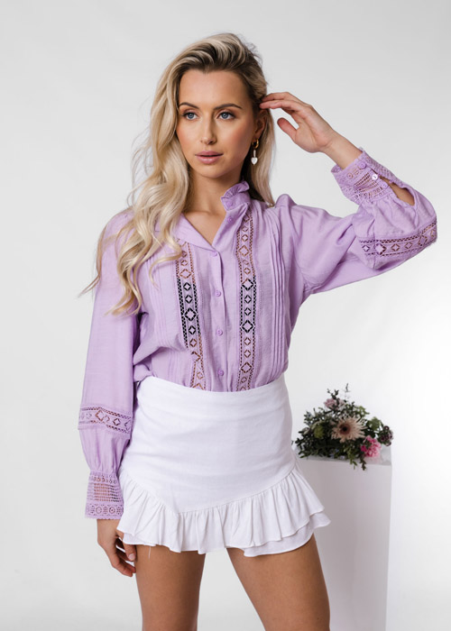 Lauren blouse lila