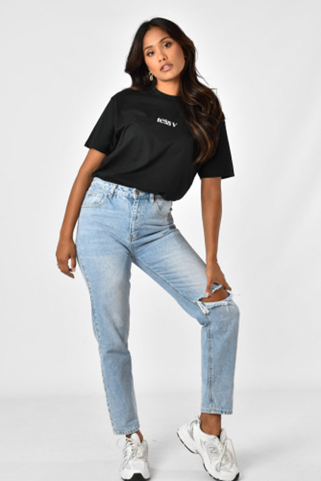 Brand t-shirt zwart