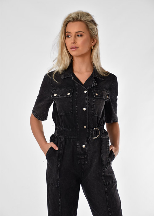 Olivia jumpsuit spijker zwart