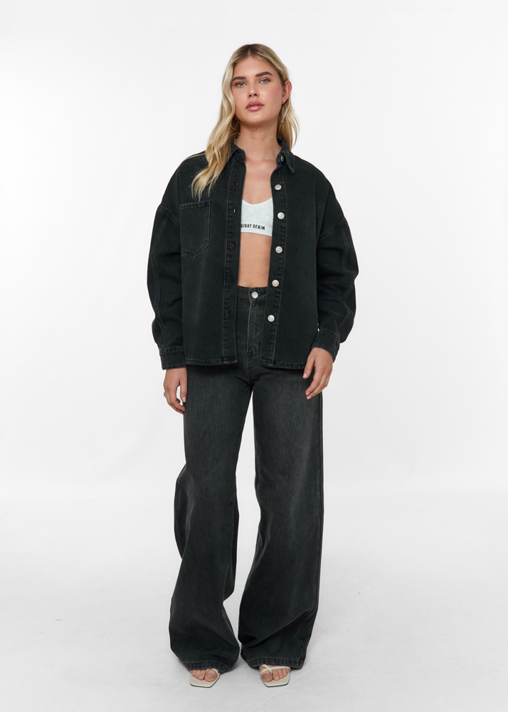 Wide leg classic jeans