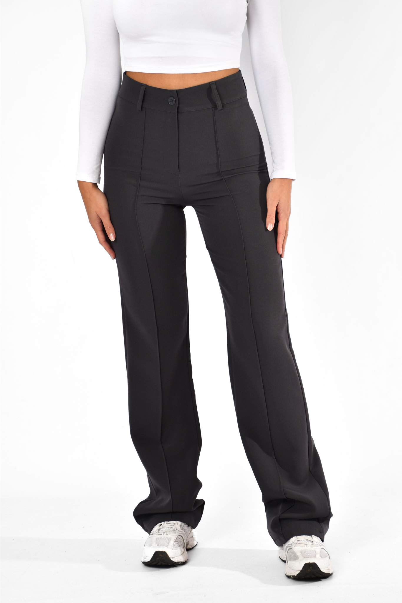 Mika pantalon donkergrijs