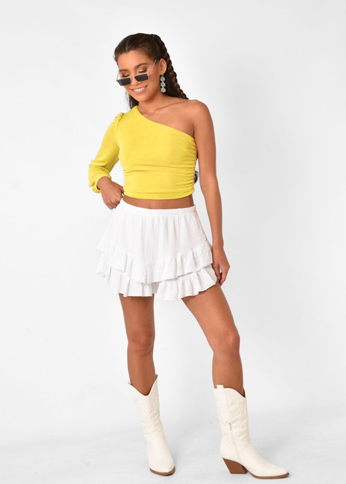 Lina top geel