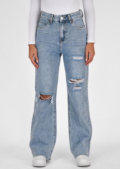 Maud straight leg jeans blauw