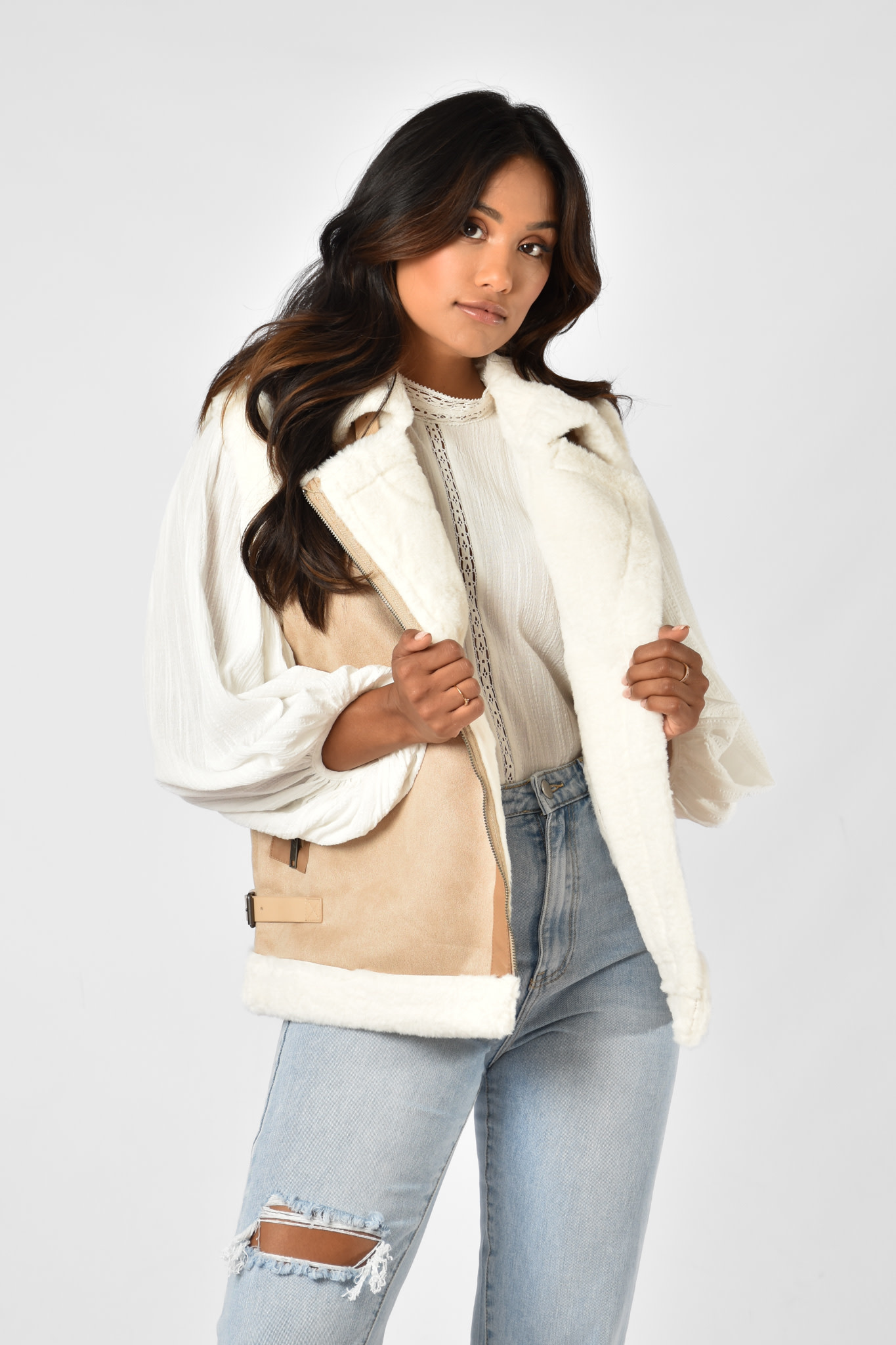 Marly gilet beige Marly gilet beige