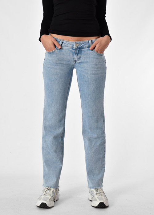Puck low waist jeans blauw 