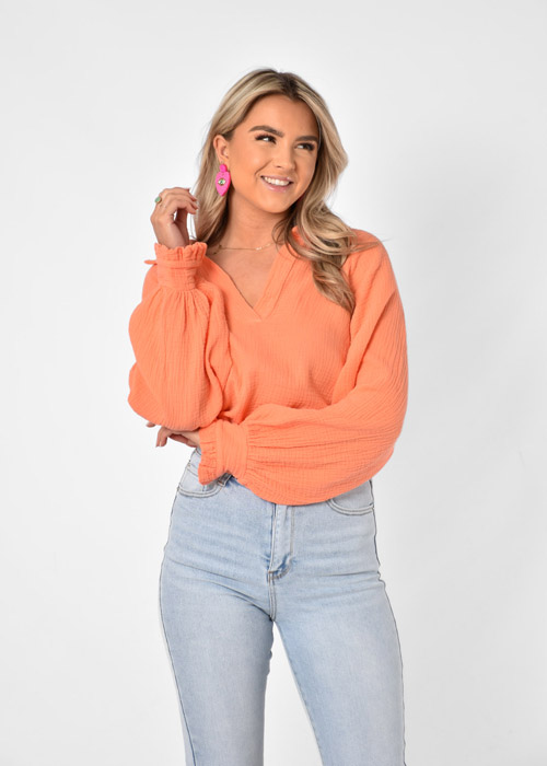 Claartje top peach