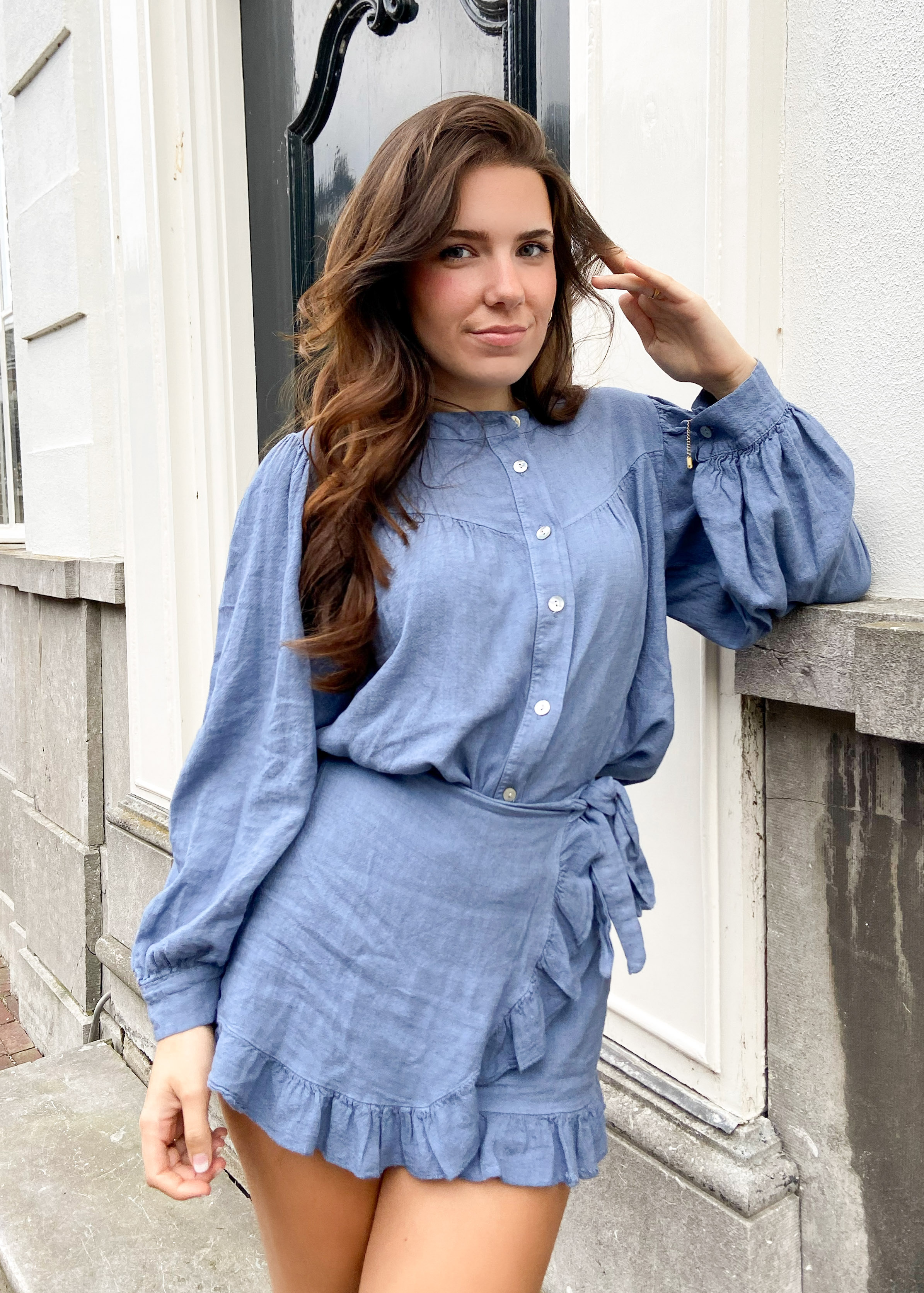 Lana blouse lichtblauw 