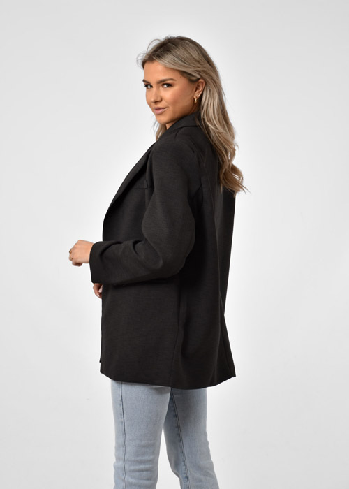 Saar blazer donkergrijs