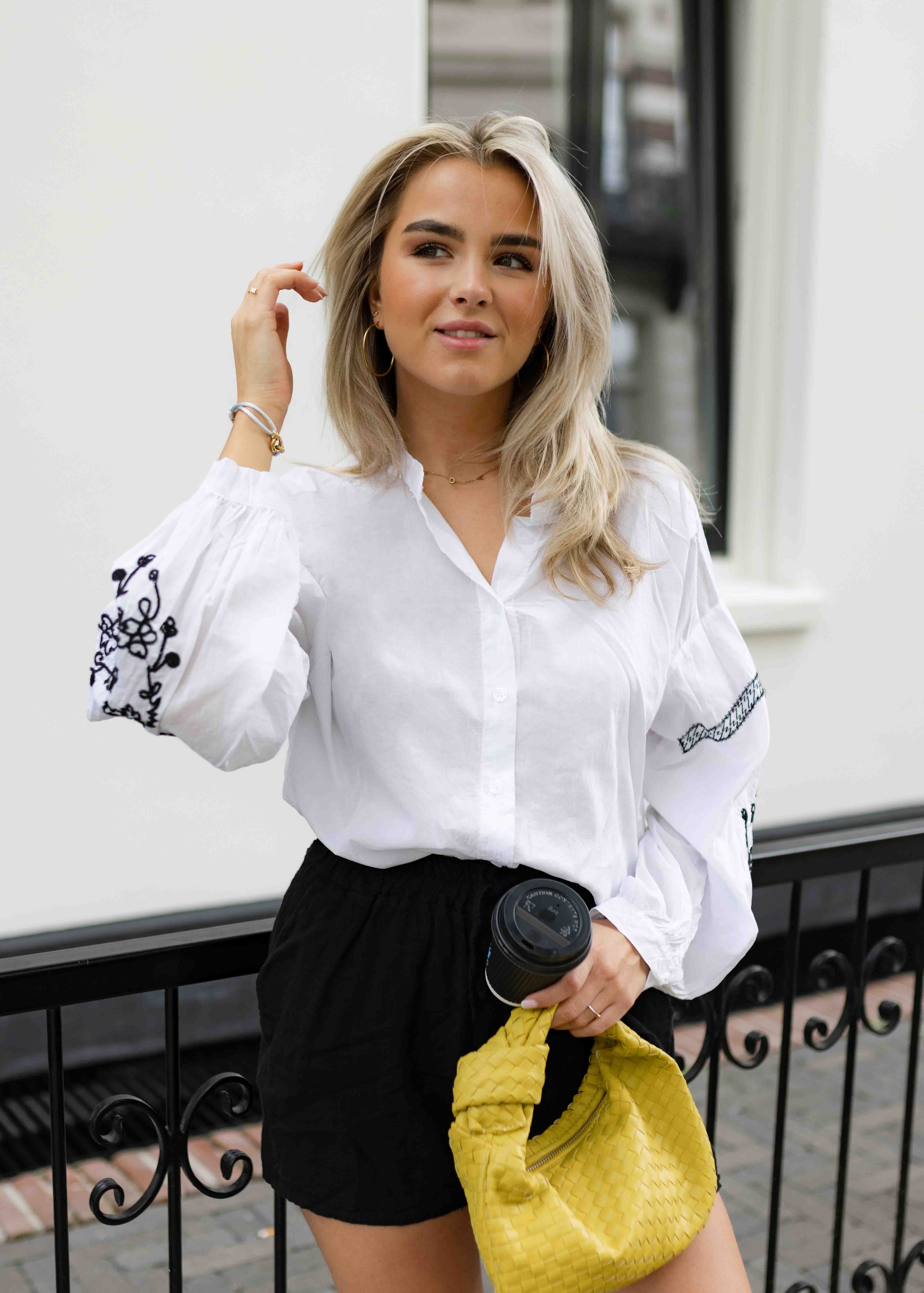 Carmen blouse wit 