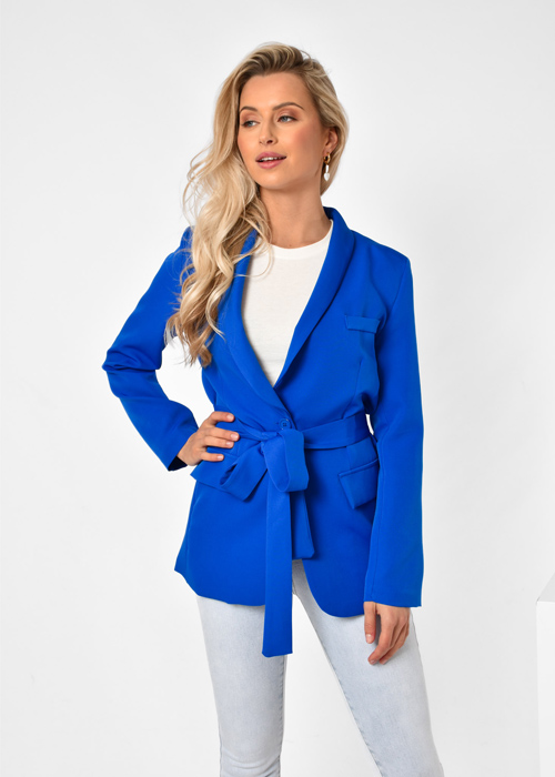 Femke blazer kobalt