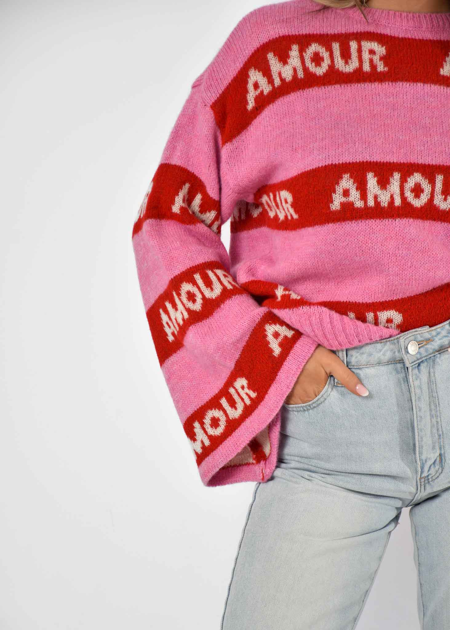Famke trui fuchsia