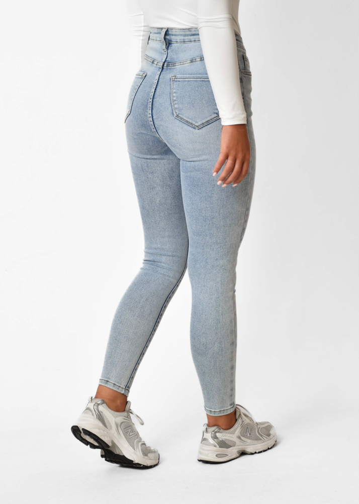 Skinny jeans sky blauw