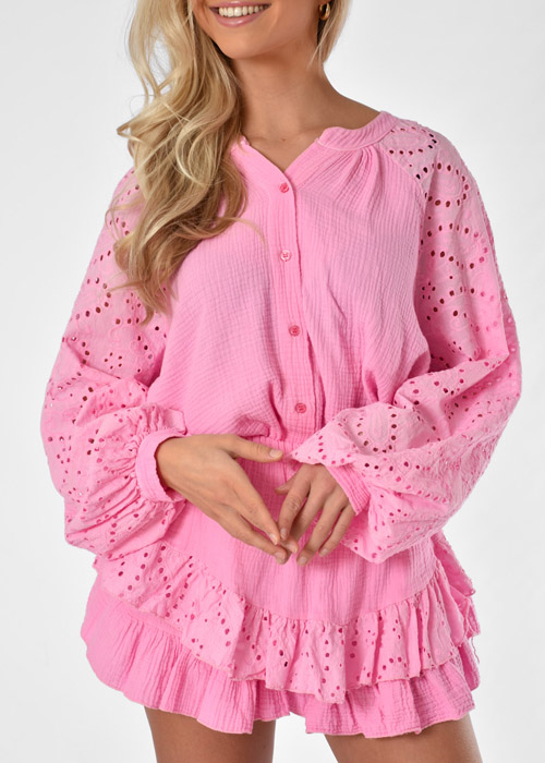 Roxy blouse roze