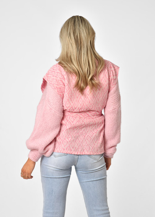 Joan gilet roze