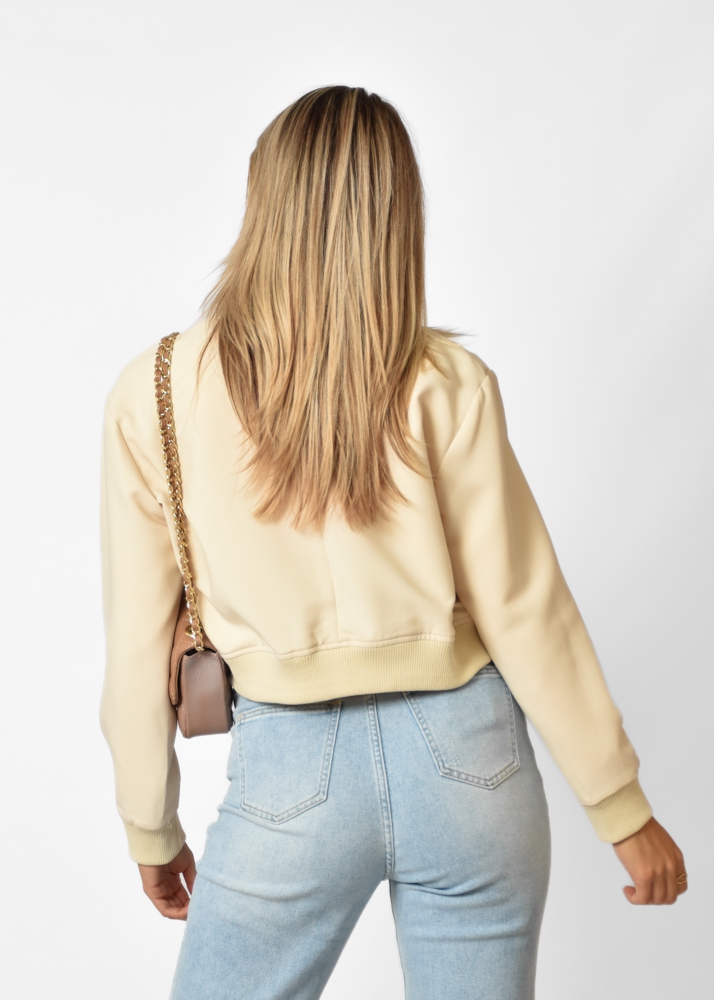 Marit bomber jacket beige