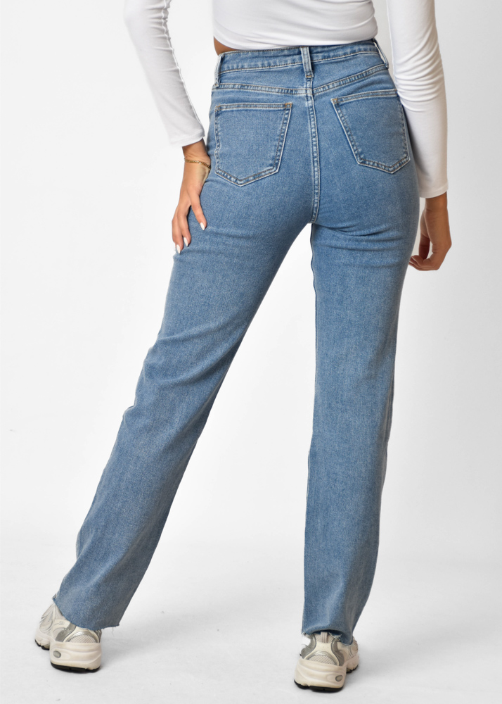 Britt straight jeans blauw