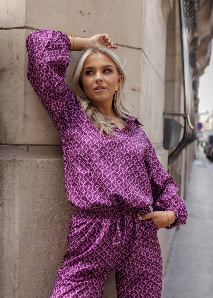 Abby blouse paars 