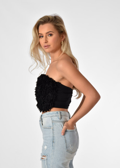 Iconic top zwart
