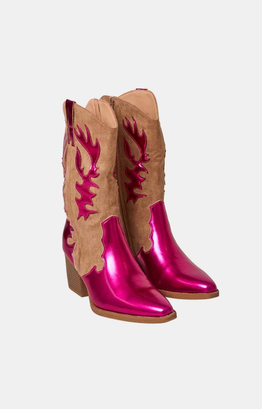Mia cowboy boots roze