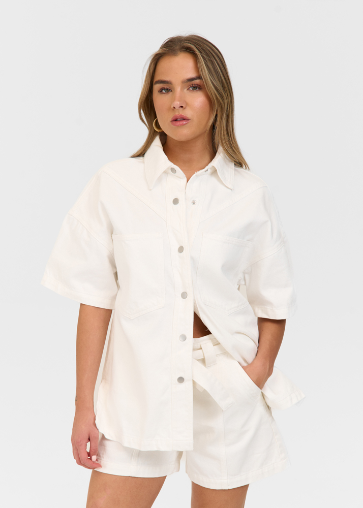 Signature denim blouse