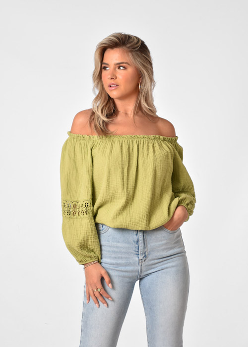 Lena top groen