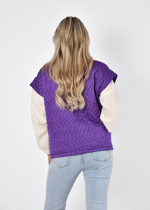 Justine gilet paars
