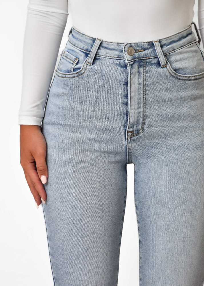 Skinny jeans sky blauw