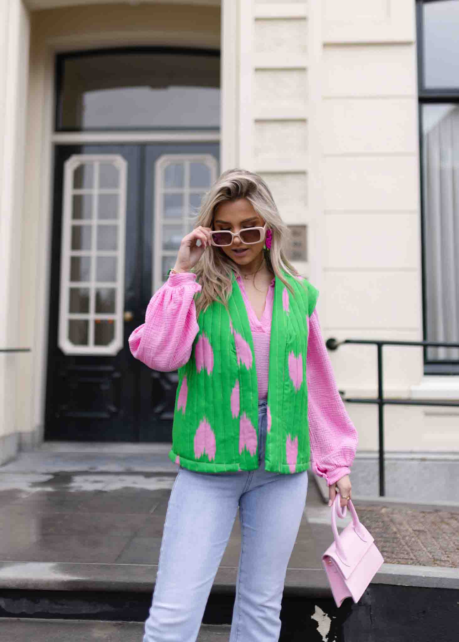 Mirthe gilet groen