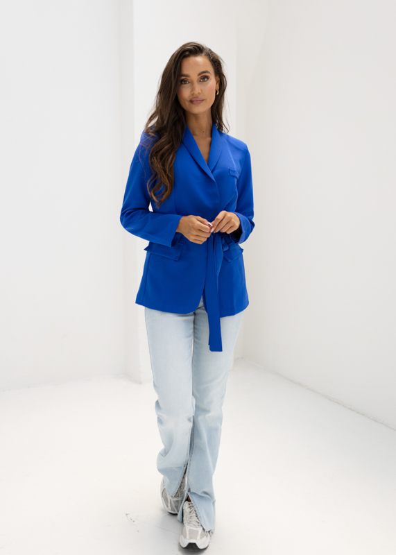 Femke blazer kobalt