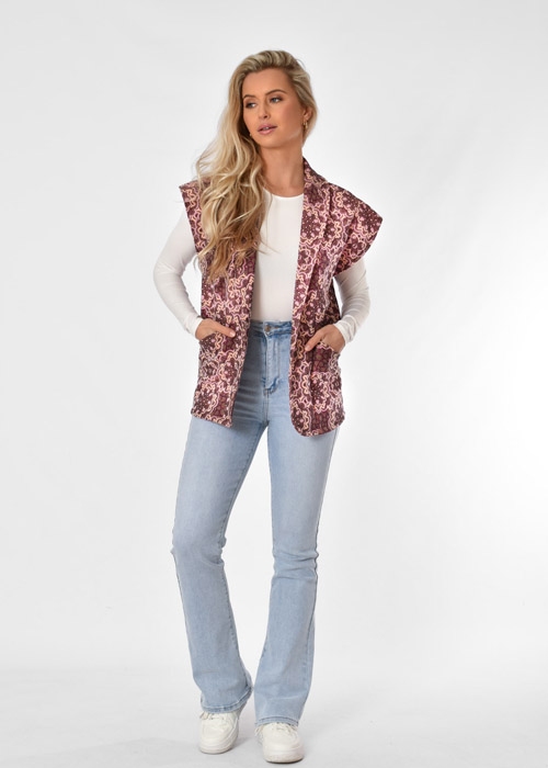 Rosie gilet roze
