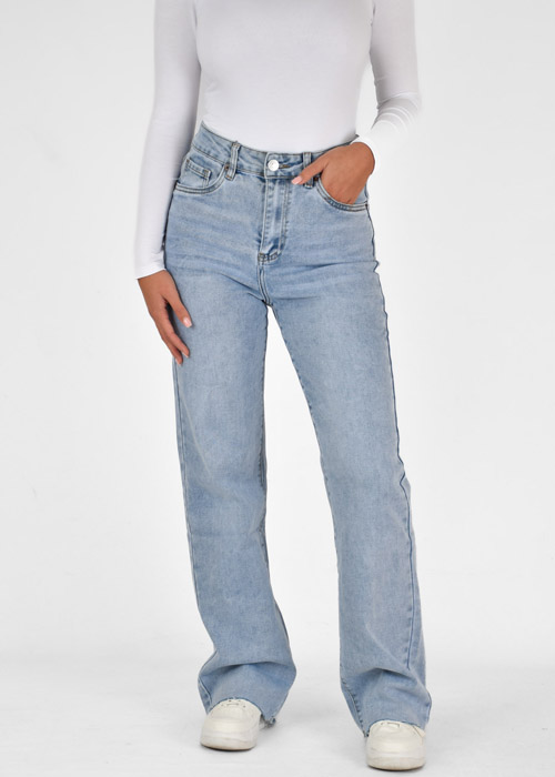 Kiki straight leg jeans lichtblauw